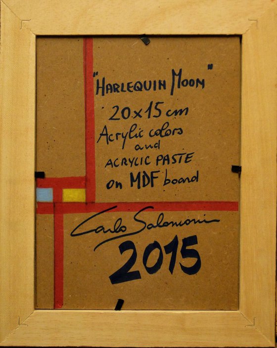 HARLEQUIN MOON -(framed)