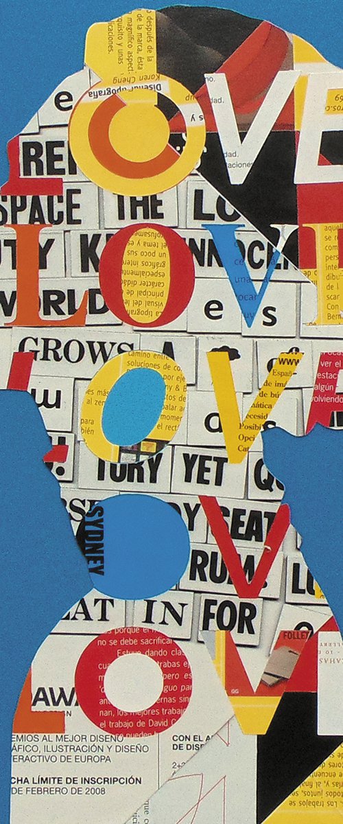 Collage_29_Love_30x30 cm by Manel Villalonga
