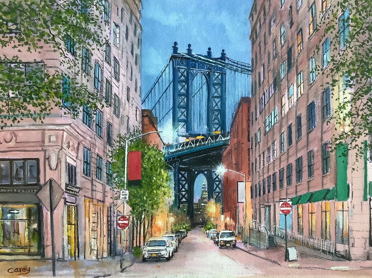 New York, Brooklyn Bridge. by Darren Carey