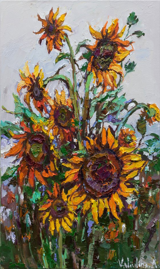 Sunflowers Original Oil painting