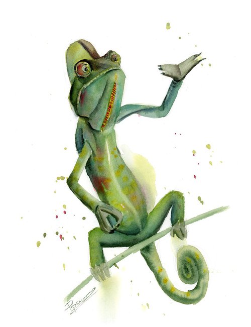 The chameleon by Olga Shefranov (Tchefranov)