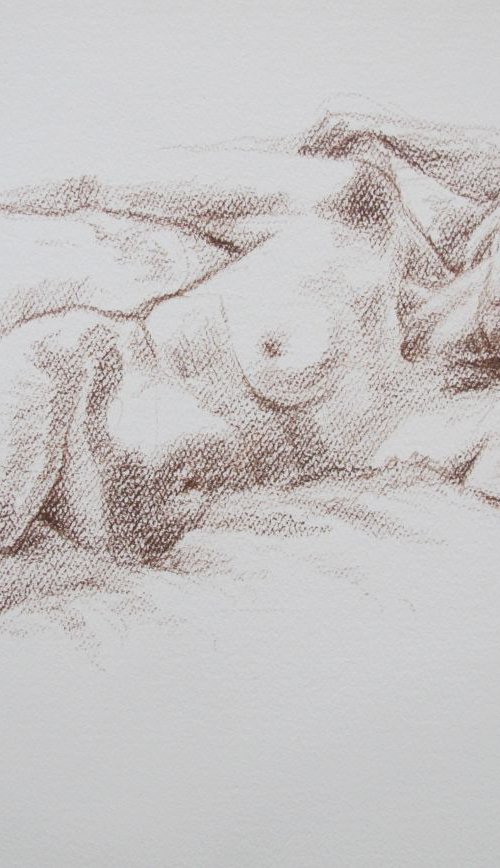 reclining female nude by Rory O’Neill