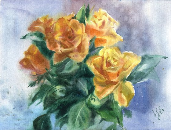 Yellow Rose Bouquet