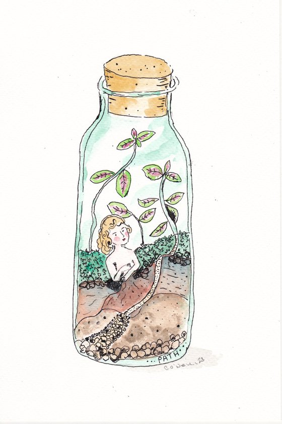 China Girl in a Terrarium - Path