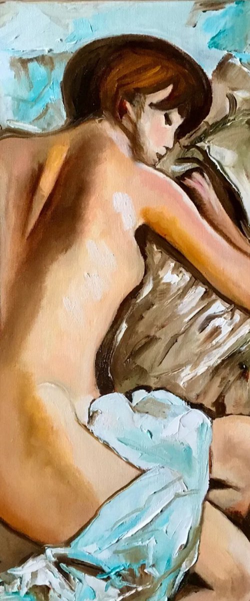 Nude. Dreaming girl by Olga Koval