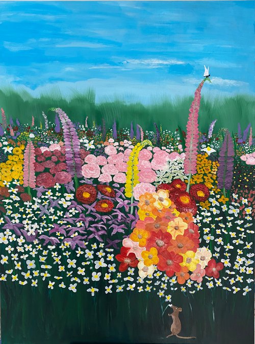 The Field of Flowers by Alan Horne Art Originals