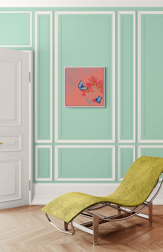 Butterflies On Terracotta