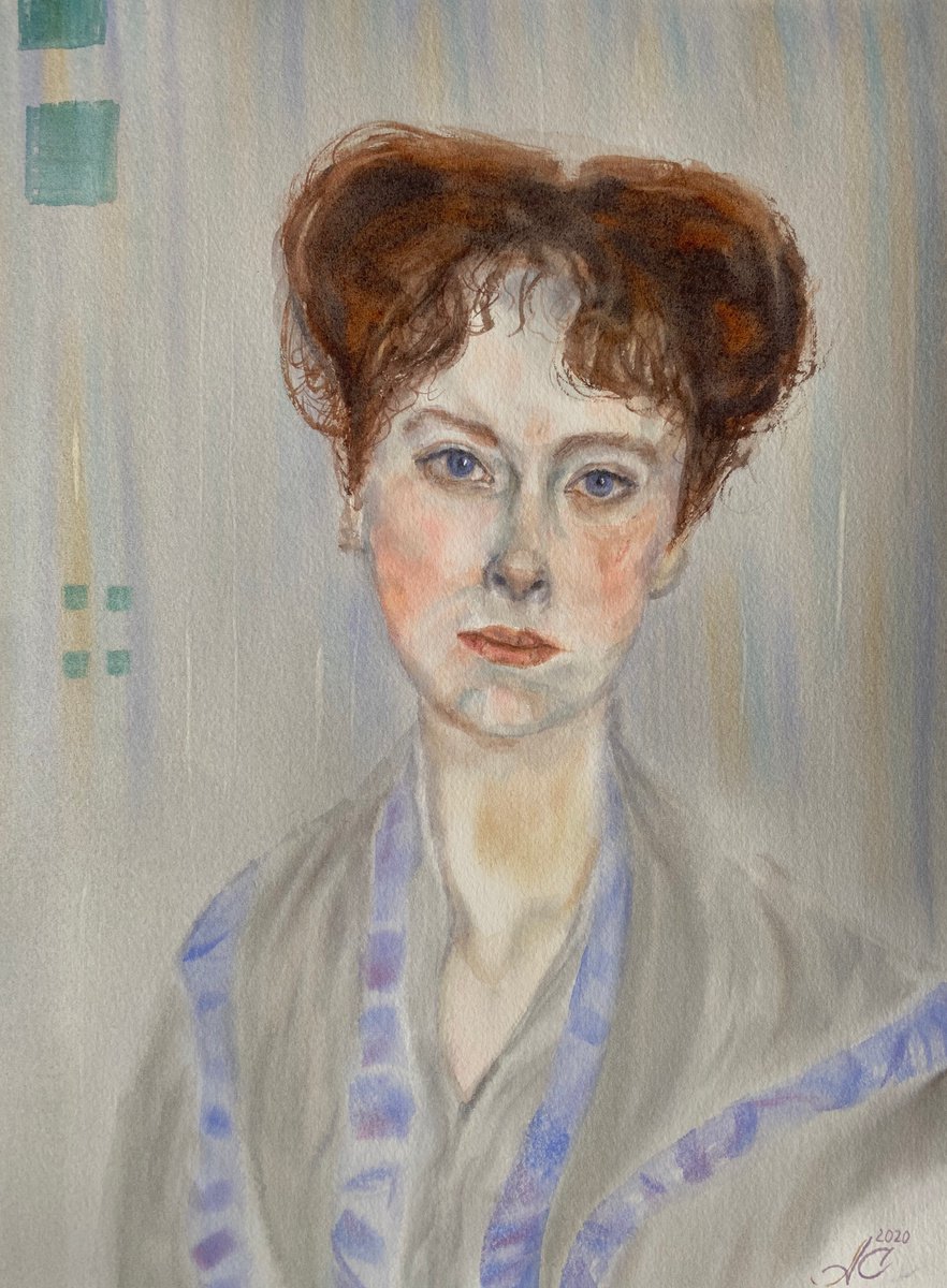 Copy of Gustav Klimt -Portrait of Gertrud Loew-? by Alla Semenova