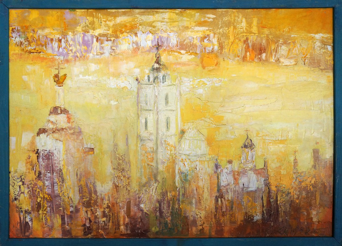 Painting | Oil | Vilnius. The city good to live in by Saulius Kruopis