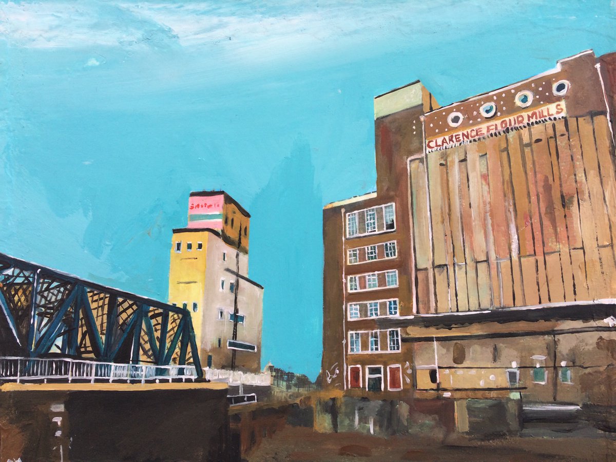 Industrial Buildings, River Hull by Andrew Reid Wildman