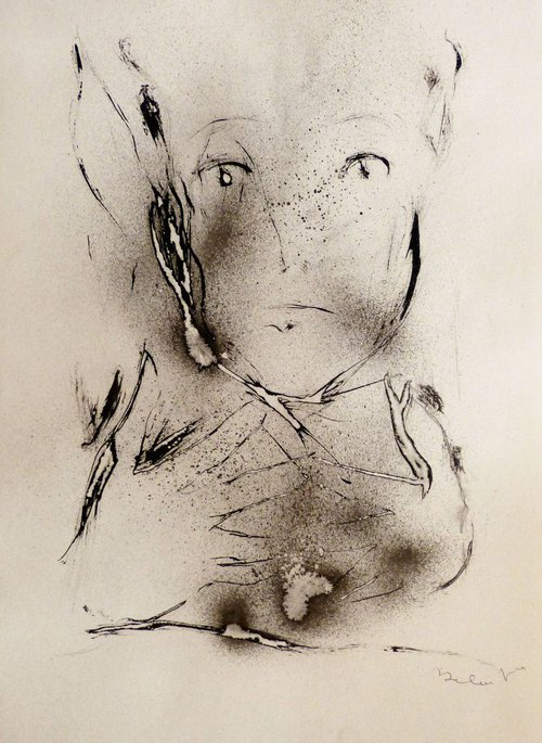 Portrait 10C17, 41x29 cm by Frederic Belaubre