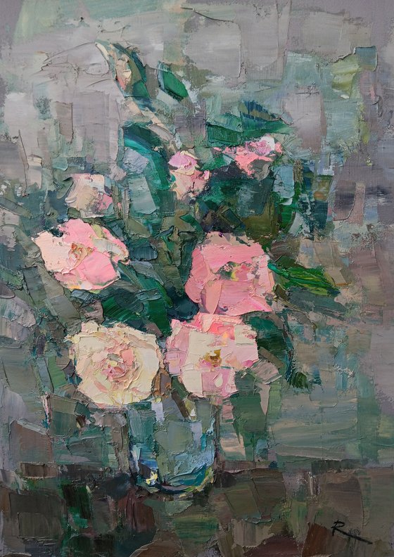 LATE ROSES ( LARGE )