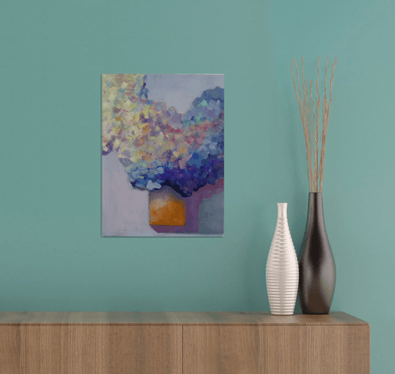 Hydrangeas in a vase