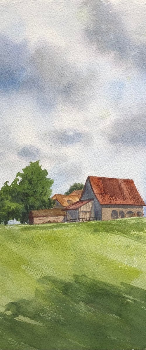The island of Ufnau, Switzerland by Krystyna Szczepanowski