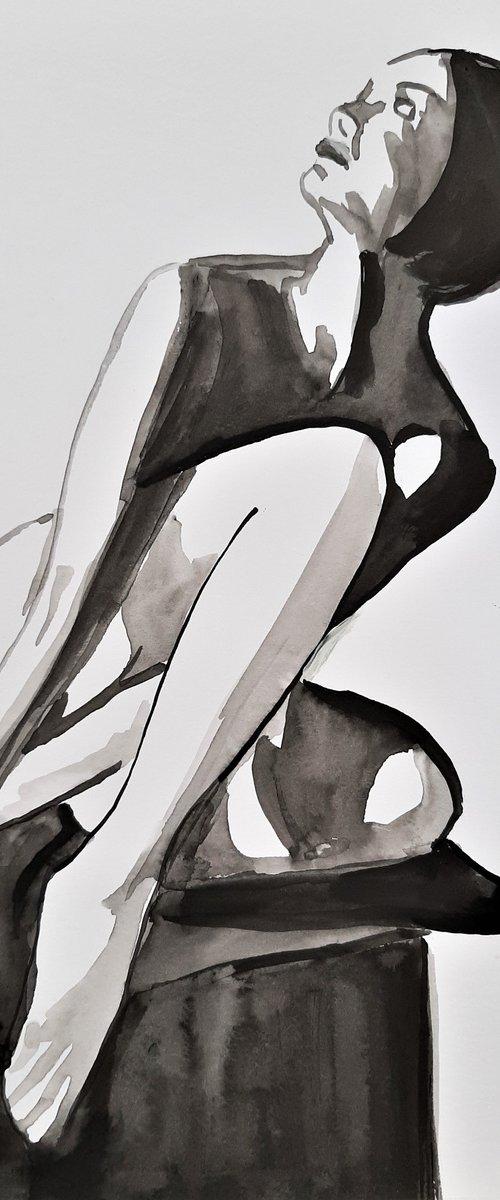 Nude /29,7 x 21 cm by Alexandra Djokic