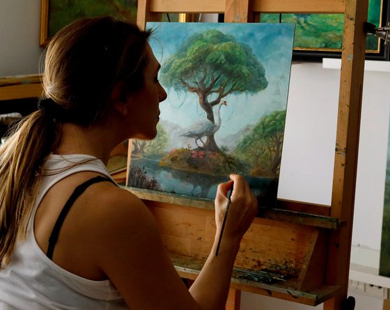 Traveler and the Swan