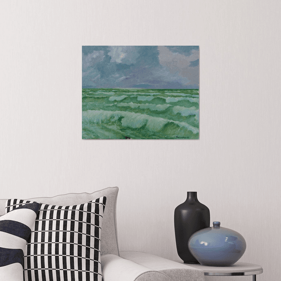 Sea Stories - Green Sea Waves.
