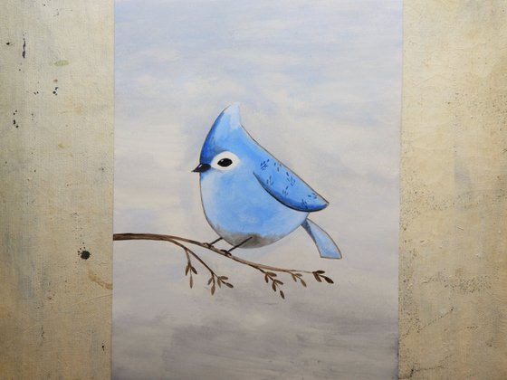 The light blue bird