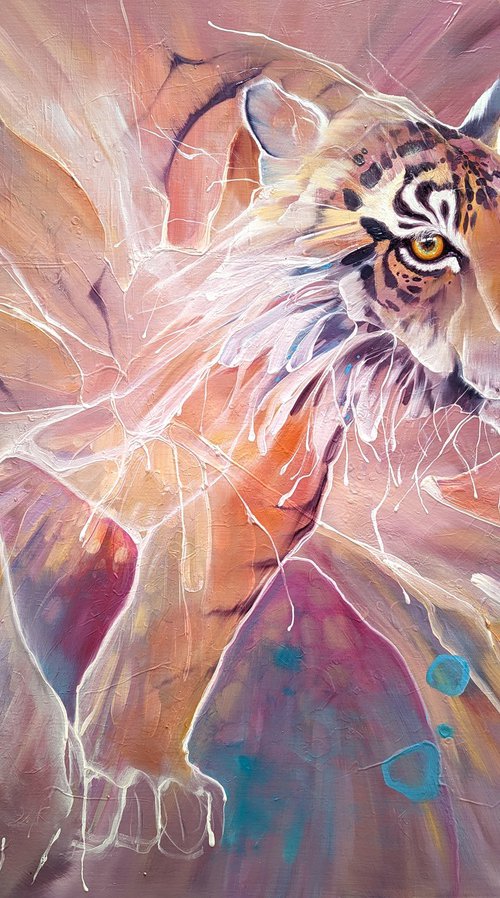 Tiger Materializing by Gill Bustamante