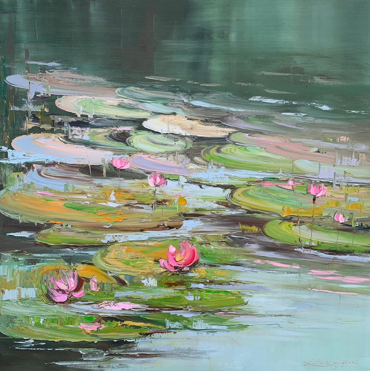 Water lilies No 123 by Liliana Gigovic
