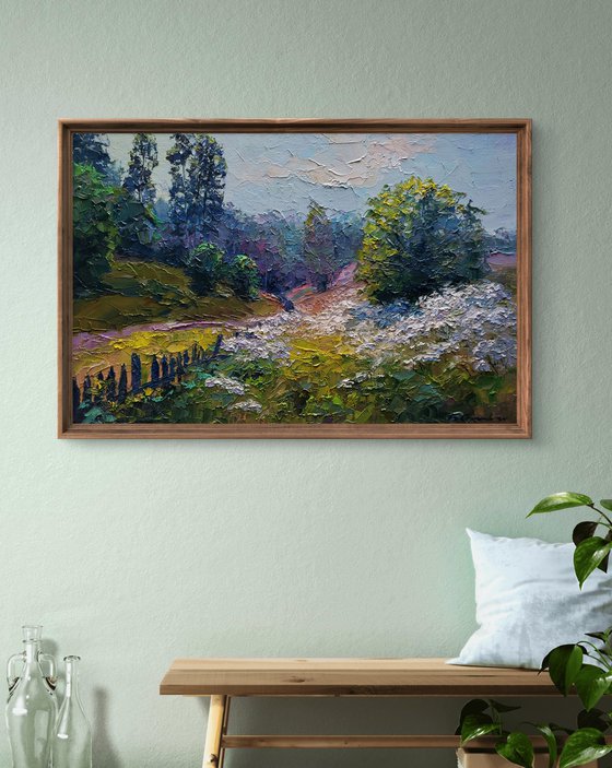 Wildflowers are growing