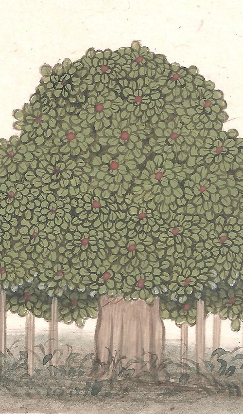 Banyan Tree | Indian Miniature by Mukesh Swami
