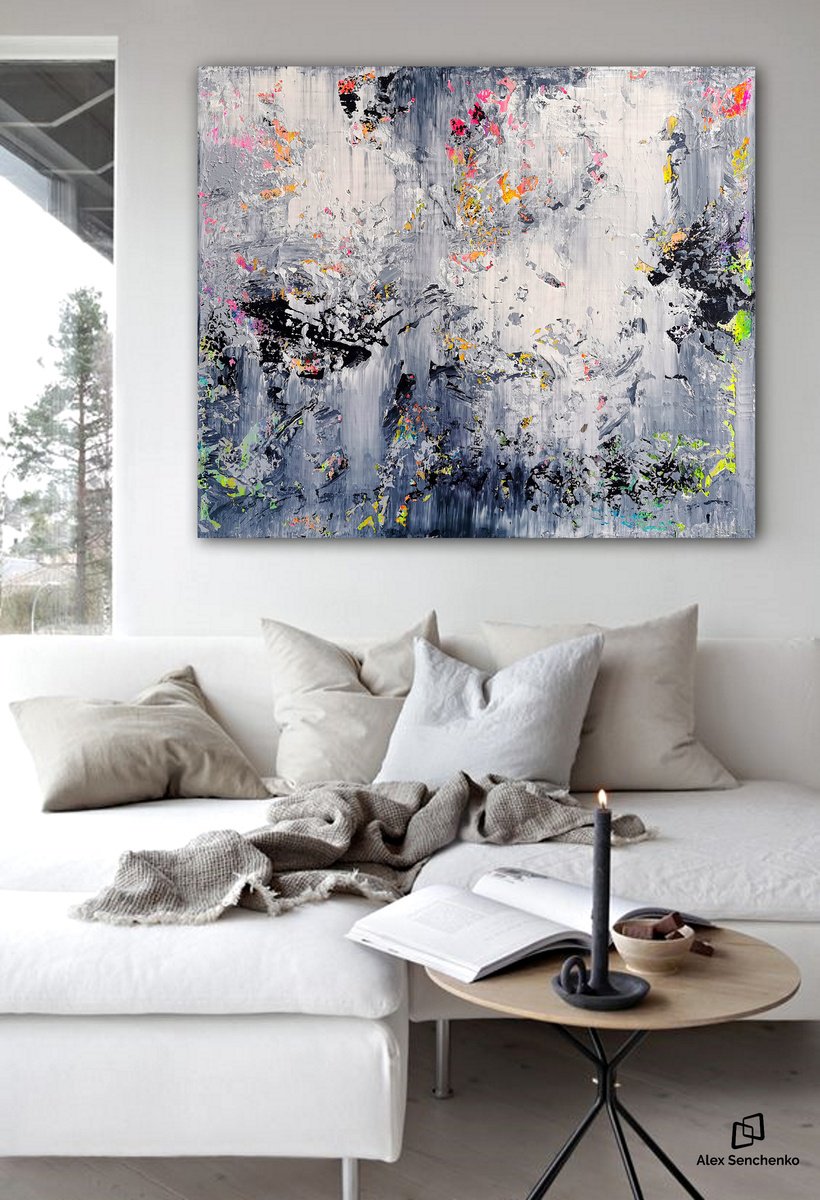 120x100cm. / Abstract painting / Abstract 2251 by Alex Senchenko