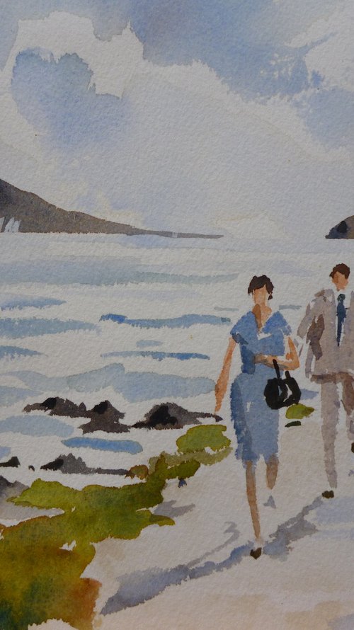 walking at Malahide by Maire Flanagan