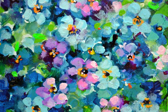 Forget Me Not Flower Field