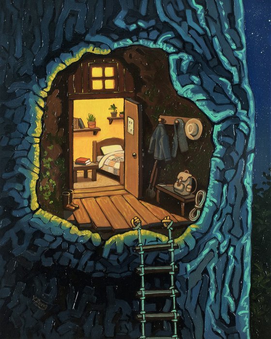 Home in a tree