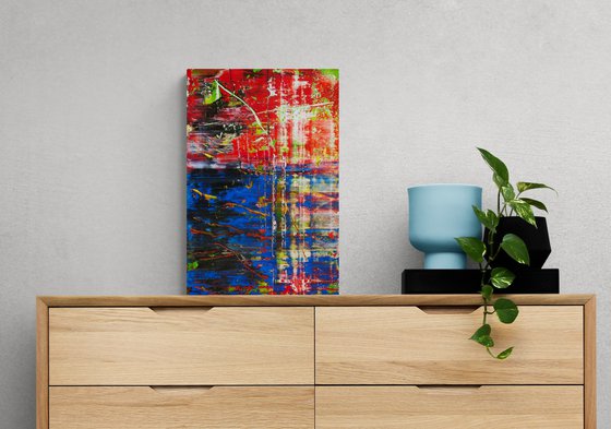 45x30 cm Small Abstract Painting Original Oil Painting Canvas Art