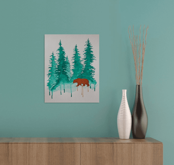 Trees - Wildlife - Bear - "Woodland Residence"