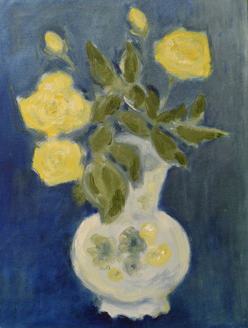 Yellow roses by Elena Zapassky