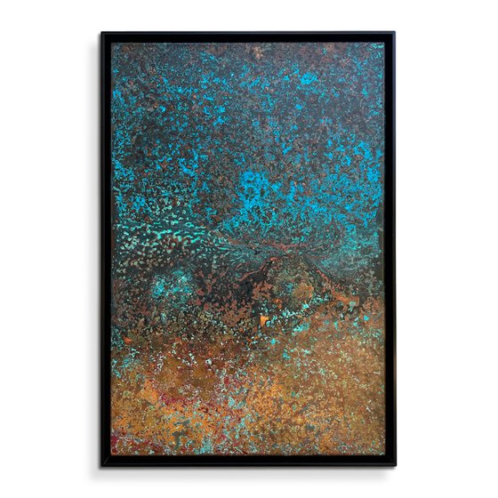 "The Blue Hour" Copper Patina Wall Art