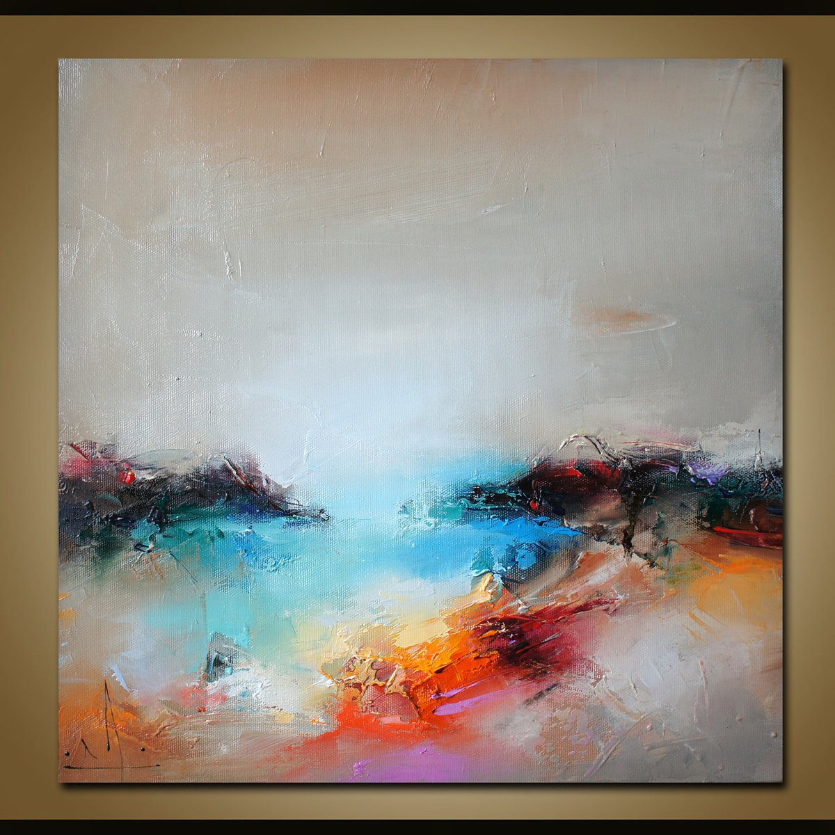 Seaside 3 By Stanislav Lazarov, 14 X 14, Artwork For Sale On Artfinder