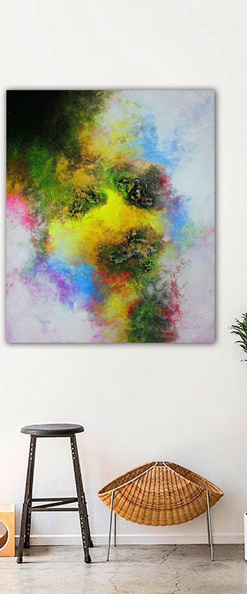 120x100cm. / Abstract painting / Exhibit N20 by Alex Senchenko