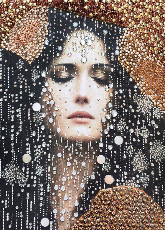 Woman in the rain