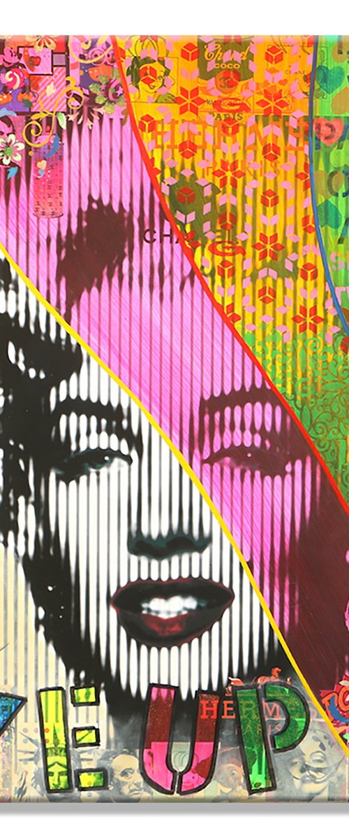 Marilyn Monroe Nvr Give Up by Gardani Art