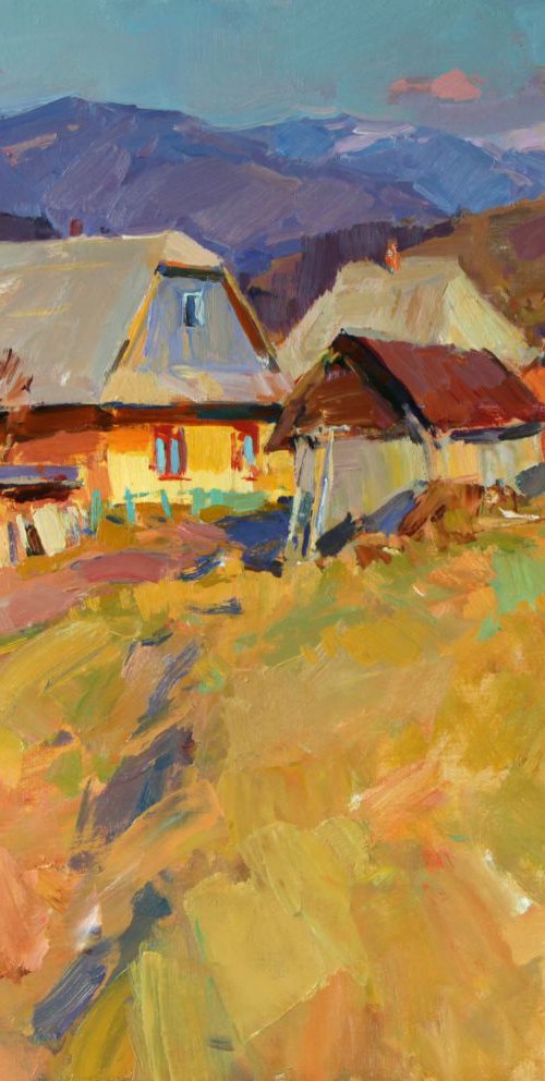 March evening. Carpathians. by Aleksandr  Kryushyn