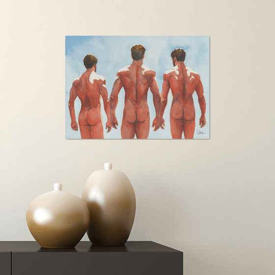 3 guys - Male nude