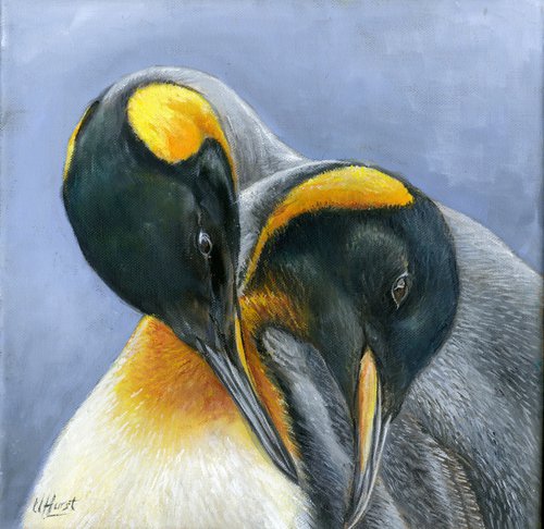 King penguins by Una Hurst