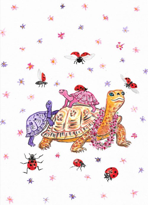 Turtles and Ladybirds by MARJANSART