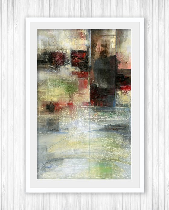 Poetic Connections -  Large Textured Abstract Painting  by Kathy Morton Stanion