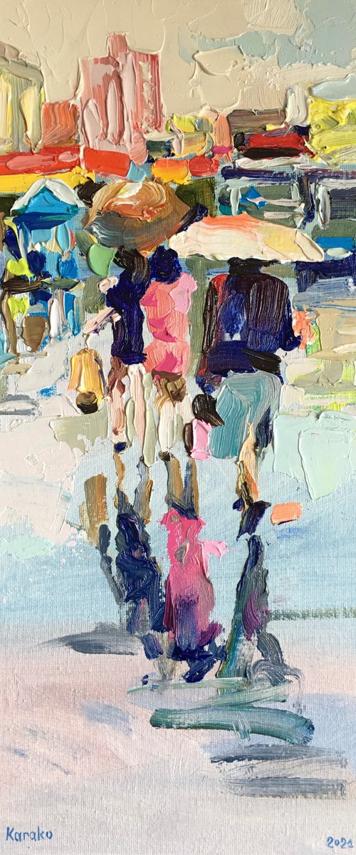 Summer Rain in the City by Ole Karako