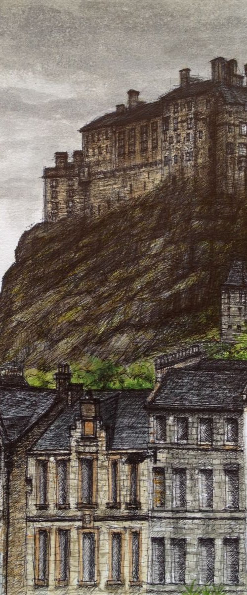 Edinburgh Castle, Stormy Day by David Lloyd