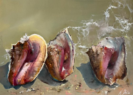 Seashells Original Oil painting