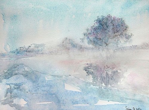 Winter fog ... by Snezana Djordjevic