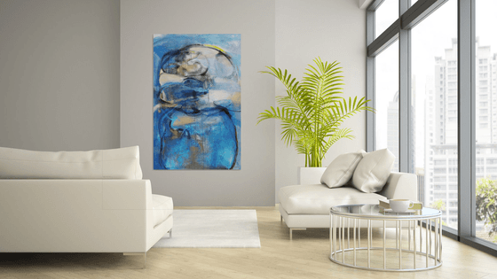 Landscape with Blue and Black