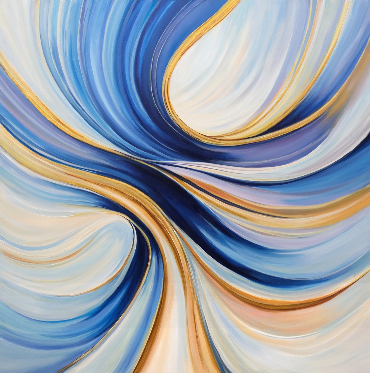 Abstract Acrylic Painting By Behshad Arjomandi, 47 X 47, Fantasy, Original Artwork