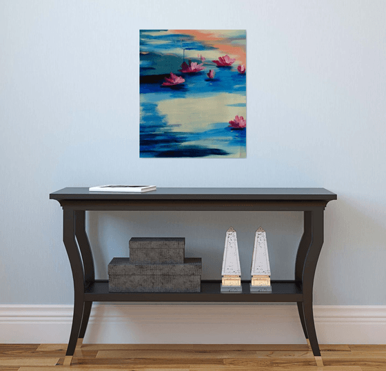 Water Lilies in Soft Light